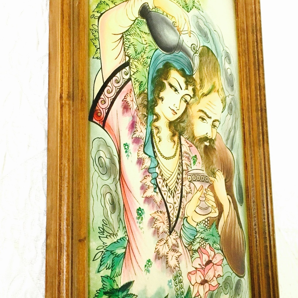 Persian Painting Antique on Leather